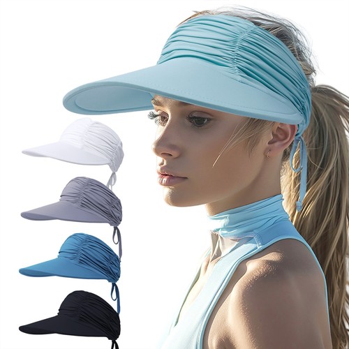 Damen visor cap faltenoptik - visor,