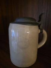 Bierkrug mit Zinndeckel 0,5L