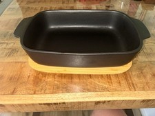 „KitchenAid“ Back- & Auflaufform / 3,8l????Holzdeckel / Untersetzer