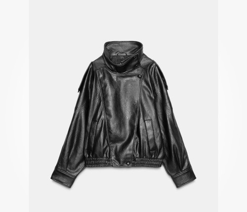 Zara jacke lederoptik - jacke, in