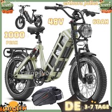 1000W eAhora Juliet Elektrofahrrad 48V 60Ah 31MPH 20Zoll E-Mountainbike 200Miles