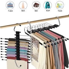 2stk Hosenaufhängung Hosenbügel Kleiderbügel 9 Etagen Multi Bügel Hosenbügel