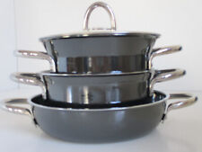 SILIT MINIMAX TOPFSET 3-TLG., GEMÜSETOPF, FLEISCHTOPF UND SERVIERPFANNE, SCHWARZ