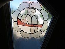 Eule Bleiverglasung - Fensterbild Eule - !es ist keine Glas! Sonders Es ist Kuns