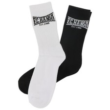 F.C. Hansa Rostock Sportsocke „Est. 1965“ 2er Paar Gr. 39-46