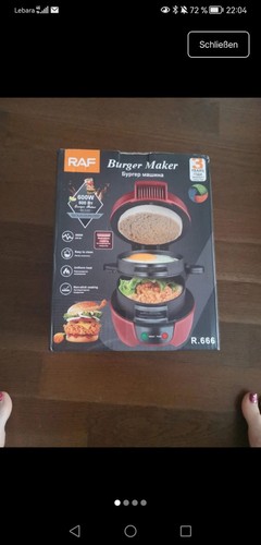 Raf burger maker - burger, rot,neu,
