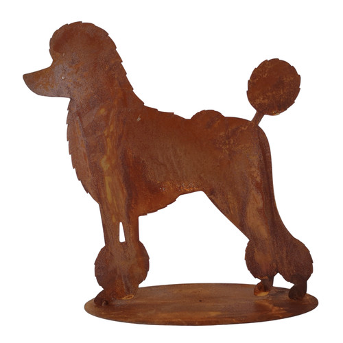 Rostfigur pudel - rostfigur, "pudel"