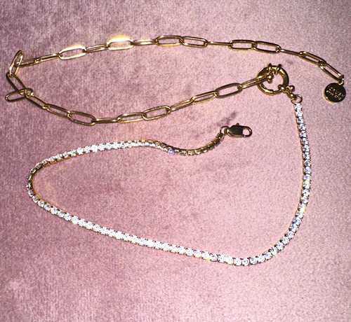 2er set ketten gold silber - set, gold/silber