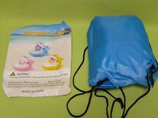 Baby Schwimmring, Schwimmsitz mit UPF 50+ Sonnenschutz Dach Schwimmhilfe Blau