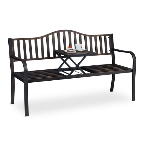Gartenbank mit klapptisch - mit,