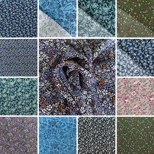 Viskose Stoff Blumenmotive ab