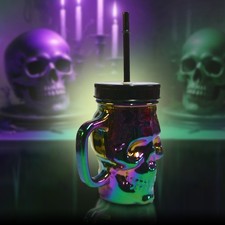 3D Totenkopf Glas Trinkglas
