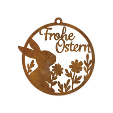 Osterhase Metall Deko