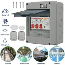 Sicherungskasten Feuchtraum Verteilerkasten IP65 Aufputzverteiler Kleinverteiler