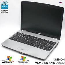 MEDION MD 96630 WIM 2180 NOTEBOOK LAPTOP WINDOWS 7 XP 2GB 60GB GEFORCE 9300M G