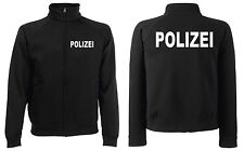 POLIZEI Sweatjacke Jacke schwarz oder marineblau versch. Druckfarben zur Auswahl