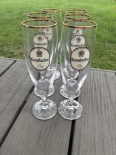 Krombacher seit 1803 Exklusiv Pokal Pils Tulpe Bierglas 0,3l Glas Goldrand 7961