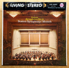 Living Stereo: Brahms Symphony No. 4, Boston, Munch RCA LSC-2297, Vinyl
