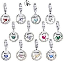 Sternzeichen Anhänger 925 Sterling Silber Horoskop Astrologie Geburtsstein 12 Sternzeichen