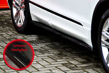 CUP Seitenschweller ABS für VW Tiguan 2 AD1 Allspace mit R-Line  R Schwarz Glanz