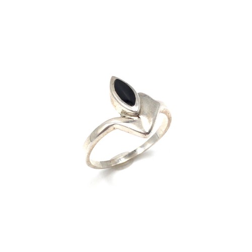 925 silber ring schwarzer onyx - 925,