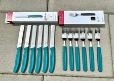 Victorinox 12 tlg. Besteck Tafelbesteck  Essbesteck Messer Gabel  grün