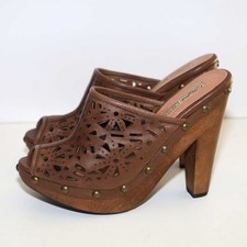 BUFFALO High Heel Holz Clogs