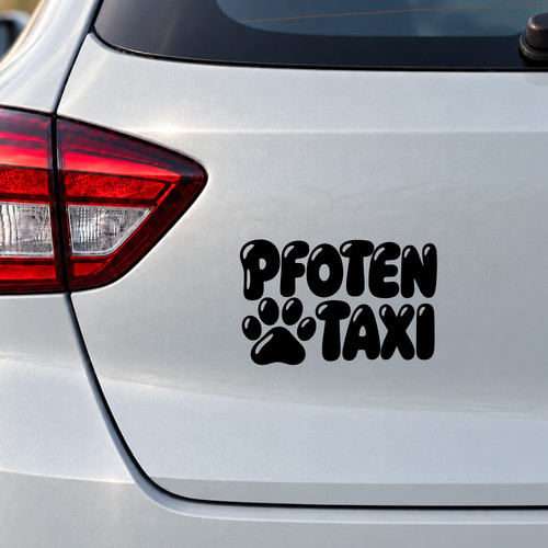 Auto aufkleber pfoten taxi - pfoten,