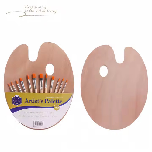 Pinselset mit mischpalette - pinselset, aus