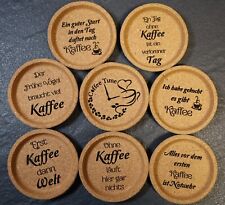 Untersetzer Kork "Kaffee" Glas Tasse Geschenk graviert Weihnachten