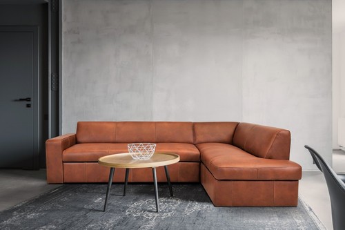 Hochwertiges echtleder ecksofa - echtleder,