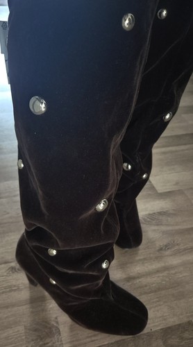Zara samt stiefel nieten - samt,