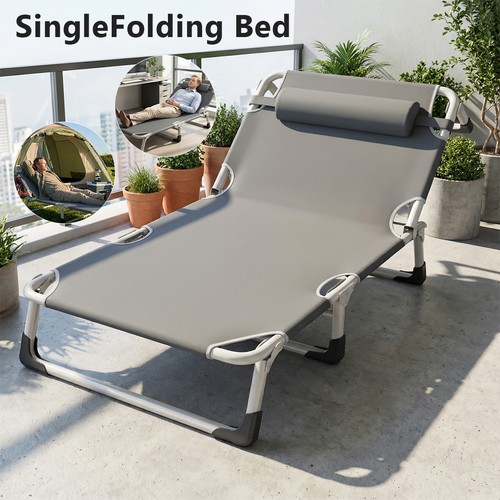176cm einfaches klappbett - 176cm,