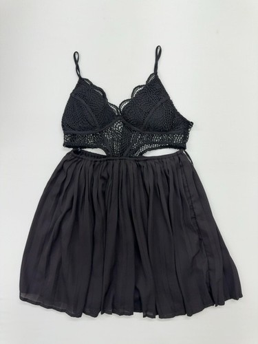 Schwarz spitze babydoll - schwarz,