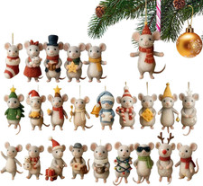 Adventskalender Maus 2025, 2D, flach, Acryl, 24-Tage-Maus-Ornamente, Countdown-K