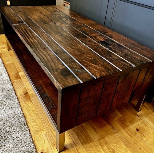 Couchtisch massivholz braun - couchtisch,