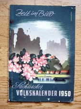 ++++  SÄCHSISCHER VOLKSKALENDER 1950 ( Zeit im Bild )  ++++