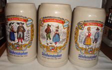 3 x 1,0 l Bierkrüge von Weihenstephan