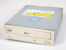 LG GDR-8162B IDE ATAPI P-ATA CD DVD-ROM Wii Gamecube Drive Laufwerk Beige Blende