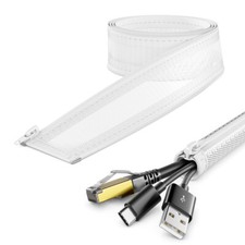 1,5m Kabelschlauch Kabel Organizer Reißverschluss Kabelkanal Kabelmanagement