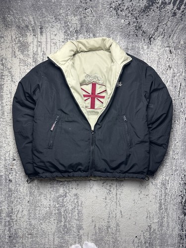 Schwarz beige daunenjacke - schwarz,