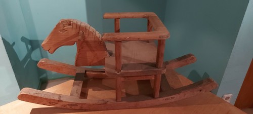 Schaukelpferd holz alt antik - schaukelpferd,