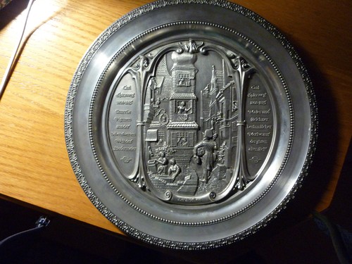 Wmf zinn wandteller durchm 25 - wmf-zinn-wandteller, durchm.
