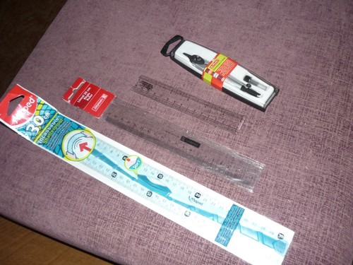 Lineale zirkel set mit - &,
