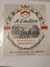 Original Raritäten Etikett Welt Berühmter Antiker Weine aus Nachlass Sammlung. 