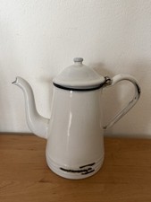 Alte Emaille Kanne Kaffeekanne