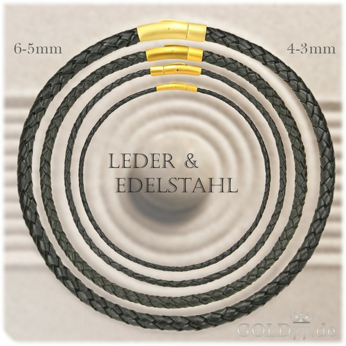 Lederkette geflochten