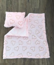 Puppenbettwäsche Puppe Puppenbett Decke Kissen  Geschenk 🎁 Wiege Handarbeit NEU