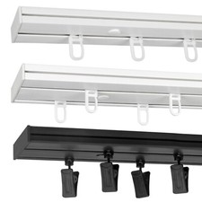 Gardinenschiene 2-läufig 1-läufig Schiene Vorhangschiene Innenlaufschiene Decken