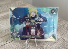 Team 7 Minato Kakashi Obito NR-HR-058 Naruto Kayou Card TCG Mint Ultra Rare